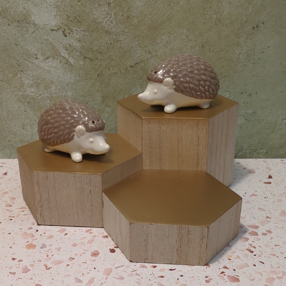 Ceramic Hedgehog Salt Pepper Shakers